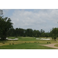 Nos. 8 and 4 on Whispering Pines' Needler Course share the same green, which is around 28,000 square feet.