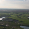 Aerial view from Red Feather Golf & Social Club.