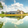 View of the clubhouse at Jersey Meadow Golf Course.