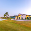 View of the clubhouse at Jersey Meadow Golf Course.