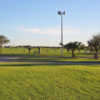 A view of the driving range at Los Lagos Golf Club.